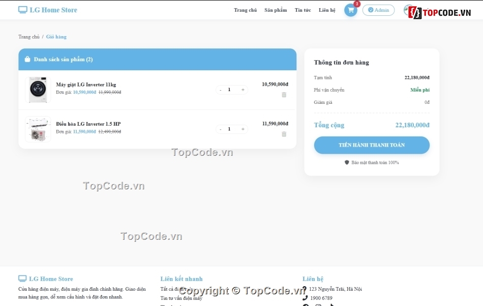 điện máy,bán website,web bán điện máy